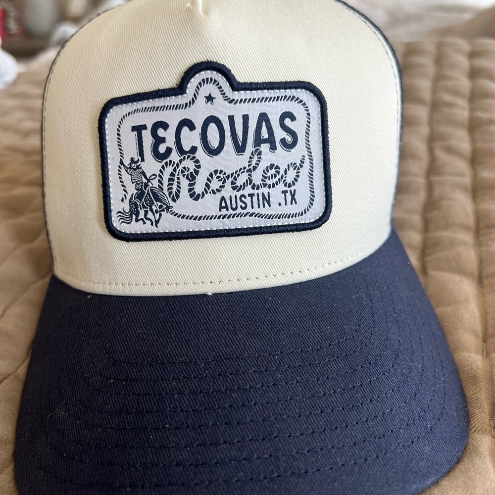 Tecovas Cream and Blue Cap